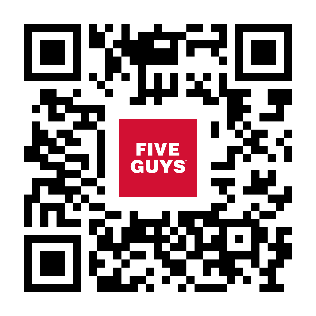 QR Code to Dowload the Five Guys App